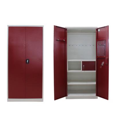 China Knock Down Structure Customized Cabbage Steel Powder Coated Universal Double Door Almirah for sale