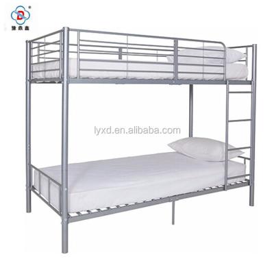 China Wholesale Cheap Metal Two Bunk Bed Adult Dormitory Bed High Weight Capacity for sale