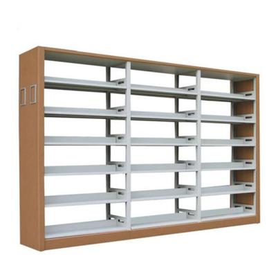 China Commercial Furniture Double Side School Library Set Metal Easy Book Shelves for sale