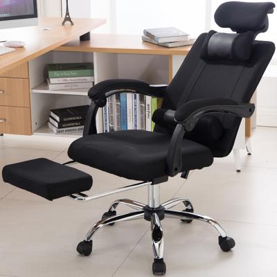 China Long Sale Black Executive Duty Chair Fabric Head Rest Office Chair for sale