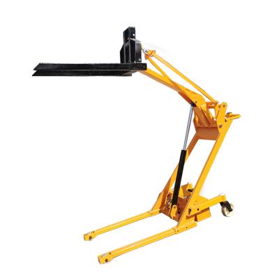 China Newest Portable Two Speed ​​Cylinder Buffer Cylinder Hydraulic Electric Forklift 500kg Pallet Stacker For Hotels for sale