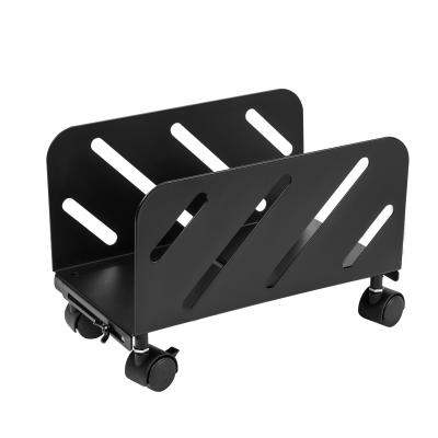 China 2020 Newest Small Steel Cpu Steel Rolling Rack , Adjustable Mobile Trolley Rack With Locking Caster Wheels for sale