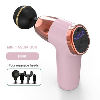 China Body Myofascial Physiotherapy Device 20 Speeds Mini Digital Massage Relaxation Pocket Fascia Gun for sale