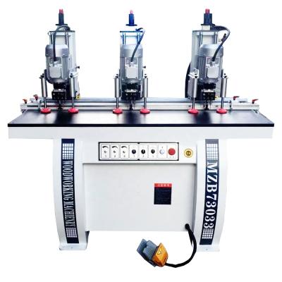 China Drilling Wood Panel Holes Three Heads Hinge Drilling Machine Woodworking Hinge Drilling Machine for sale