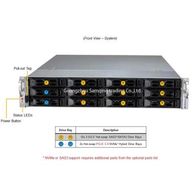 China Supermicro Sys-521c-Nr 2u Rack Server Intel 3408u CPU Sys-521c-Nr for sale