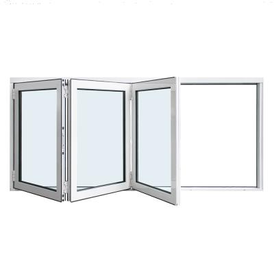 China Hot Sale North American Standard Folding Windows Screen Hurricane Impact Energy Efficient Window With Screen for sale