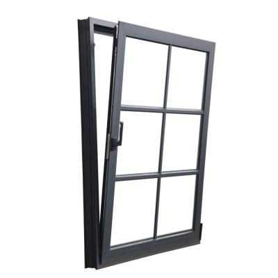 China Folding Aluminum Screen Double Glazed Windows And Doors With Tilt And Turn Aluminum Windows for sale