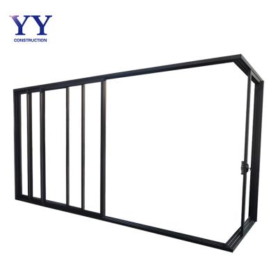 China Modern Corner Aluminum Tempered Glass Sliding Doors Sliding Doors For Interior Mesh OEM Customized Style for sale