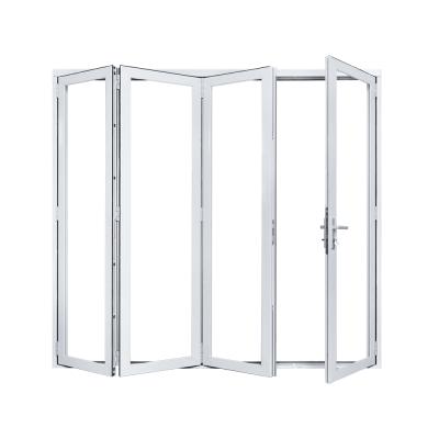 China Modern AS 2047 NFRC Exterior Bi Folding Door For Patio Aluminum Glass Folding Doors for sale