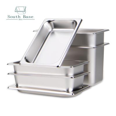 China Food Container Hotel Food Pans, American 1/4 Gastronorm Stainless Steel Pans for Canteens, Restaurants, Cafeterias, Shops, Snack Bars etc. for sale