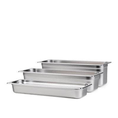 China Gastronorm food container pans, European 2/4 stainless steel hotel food pans for canteens, restaurants, cafeterias, shops, snack bars etc. for sale