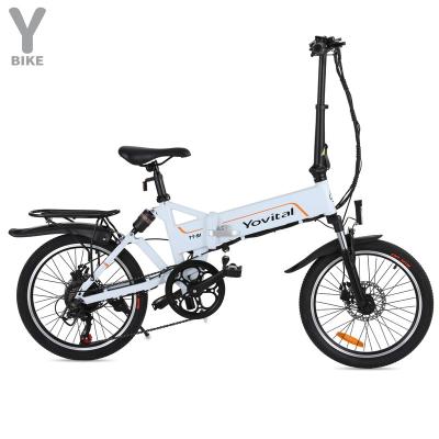 China Free Shipping EU USA Electric Warehouse YOVITAL City Electric Bicycle 350W 10Ah Smart E Bike Adult Electric Bike Folding Ebike for sale