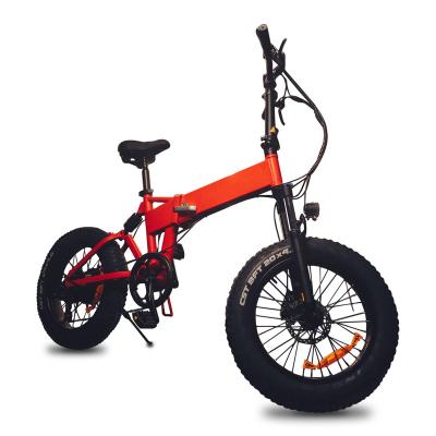 China Electric EU USA Dropshipping Mountain Bike 20 Inch Folding 36V Lithium Battery Electric Bicycle Fat Tire Ebike 500W Motor for sale