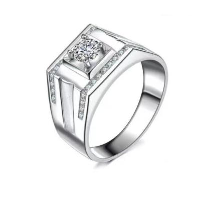 China High Quality Diamond Ring Wholesale New Design Sterling Luxury High Quality Diamond Ring For Gift silver for sale