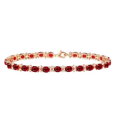 China High Quality Factory Arrangement Wholesale Ruby Bracelet Luxury Design Fashion Sensitive Bracelet for sale