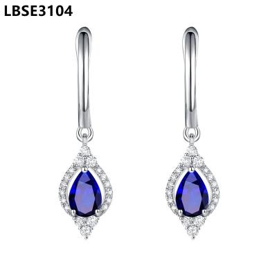 China Hot Selling Female Simple Sapphire Earrings Personality Fashion Girl High Quality Fashion Earring Ornaments for sale