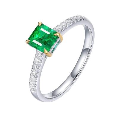 China High Quality Emerald Ring Engagement Wedding Rings High Quality Emerald Ring for sale