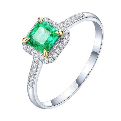 China High Quality Emeralds Friendship Ring Women Fashion 2021 Hot Selling Round Ring 2021 Newest for sale