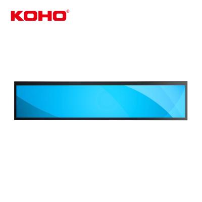 China 24 Inch Supermarket Shelf Stretched Indoor Bar LCD Display Advertising Screen Digital Wall Mounted Signage for sale