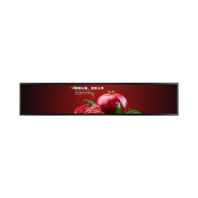 China Card etc. Supermarket Latest Design Video Strip Advertising LCD. 48.1inch MSN/Skype/Facebook/Twitter/Youtube/E-mail/google new show advertising lcd display for sale