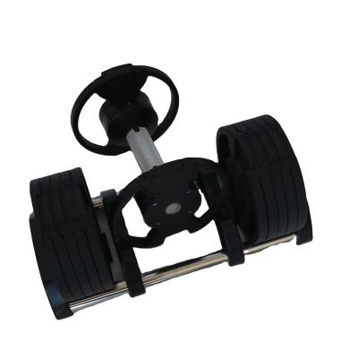 China Gym Equipment Adjustable Fitness Dumbbells Rubber Covered Dumbbell 2021 New Promotion for sale