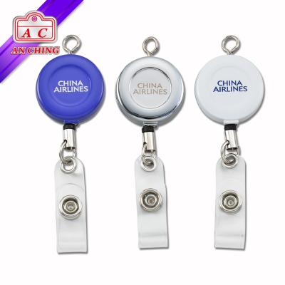 China ID Badge Holder Assorted Colors Retractable YoYo Badge Reel for sale