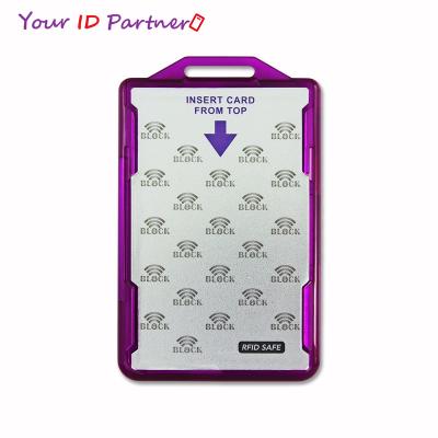 China RFID Blocking Plastic Socket ID Name Badge Holder AC926 for sale