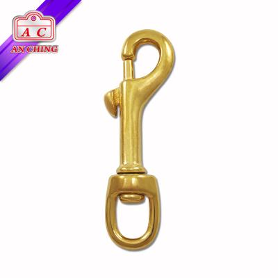 China Retail Industry 77mm Swivel Brass Swivel Brass Hook Solid Brass for sale