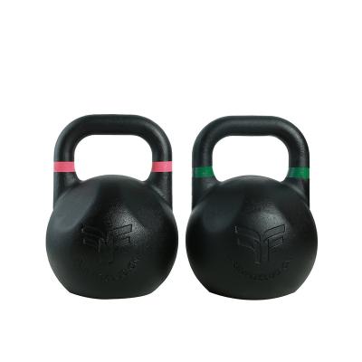 China Unisex Weightlifting Gym Weightlifting Cast Iron Gravity Black 8kg-36kg Casting Kettlebell for sale