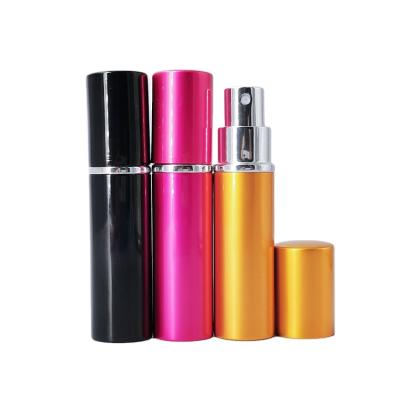 China Personal Care Guangzhou Manufacturer Sells 10ml Mini Air Sprayer Spray Glass Perfume Bottle Refillable Aluminum Travel Packaging Bottle for sale