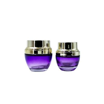 China Personal Care Glass Cream Jar 30g Personal Care Face Cosmetic Container Bottles for sale