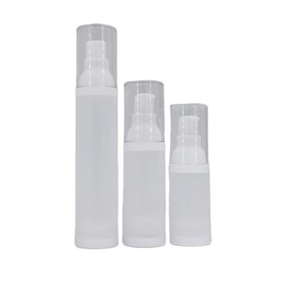 China Personal Care Matte Surface Handing Plastic PET Packaging 30ml Cosmetic Bottle Manufacturers for sale