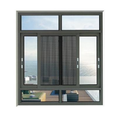 China Australian Hurricane Impact Screen AS2047 Style Folding Aluminum Sliding Windows for sale