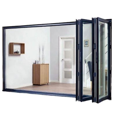 China Sound Insulation Foshan Factory AS2047 Australia Standard Style Aluminum Alloy Bi-folding Sliding Doors for sale