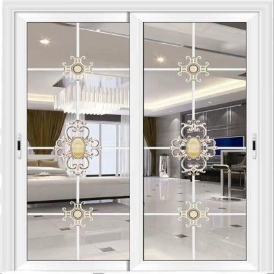 China Foshan Yatai hot sale aluminum alloy heat insulation black color frameless glass sliding french doors for sale