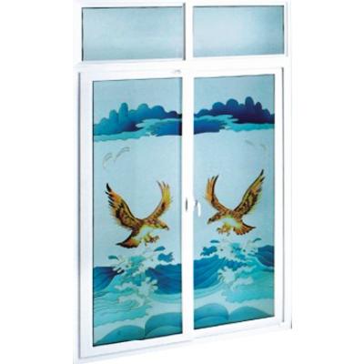 China Heat insulation upvc sliding glass doors, french doors for sale