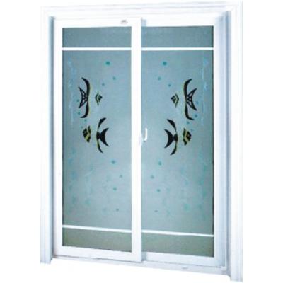 China Heat insulation 2 track upvc simply sliding doors for sale