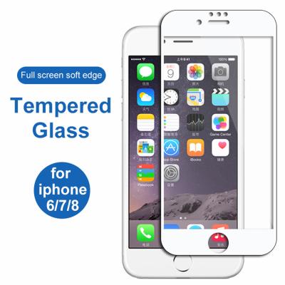 China 99% Transparent For Iphone6/7/8 Full Screen Soft Edge Toughened Film 2.5D Screen Protector Film for sale