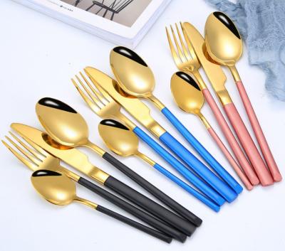 China NC003 Stainless Steel Colorful Flatware/Colorful Cutlery Set/Wedding Set for sale