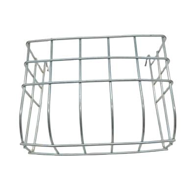 China 2021 Viable New Style Pet Hay Manger Rabbit Pet Rolls Food Feeder Rabbit Animals OEM White Steel Wire for sale