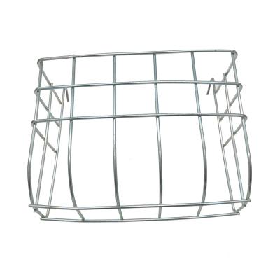 China 30cm non-automatic metal galvanized rabbit feeder, metal hay rack hangs in cage bars for sale