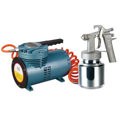 China V-777 Oil-Free Mini Oil-Free Air Compressor Kit with MZ472 Low Pressure Spray Gun for sale