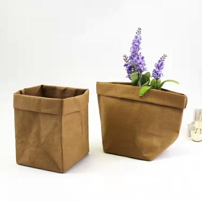 China Eco-Friendly Morden Promotional Explosion Grow Bag Light Paper Plant Bag Washable Garden Kraft Paper To Grow Bag for sale