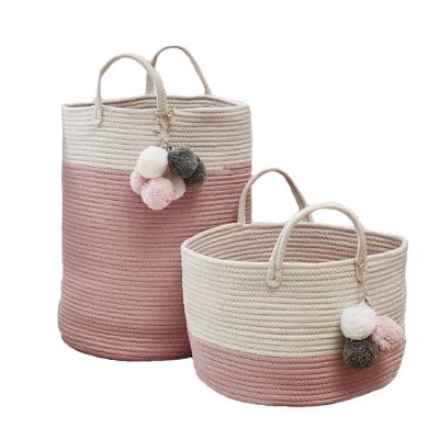 China High Sales Nordic Style Children's Toy Storage Basket Clothing Storage Basket Viable Household Products for sale