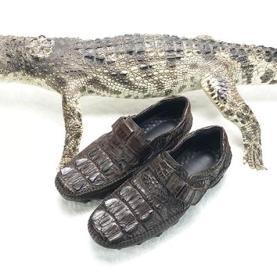 China High Quality 100% Genuine Leather Men Oxfords Crocodile Leather Shoes MOQ 1 PCS 2019 Real for sale