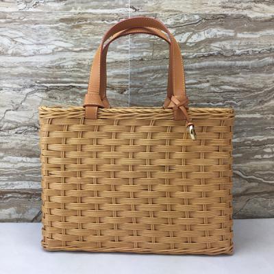 China 2019 Wholesale Unique Designer 100% Handmade Natural Rattan Basket Bag Clutch Bag for sale