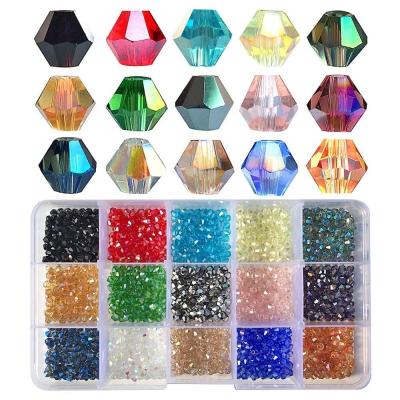 China Jewelry Making 4mm Bicone Crystal Glass Beads for Jewelry Making for sale