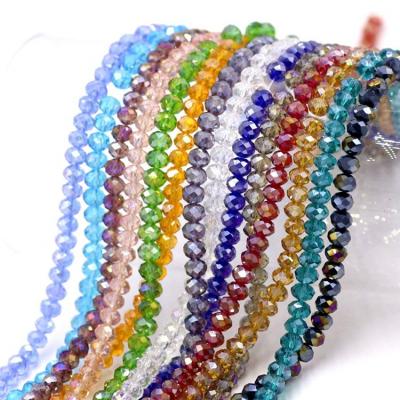 China Jewelry Making 3mm Chinese Crystal Beads Rondelle Beads For Jewelry Making for sale