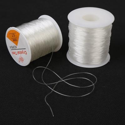 China Jewelry Making 0.7mm 100 Meters Clear Crystal Elastic Thread for Jewelry Making for sale