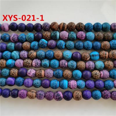 China DIY Jewelry Making 6mm Cracked Dream Crab Fire Agate Beads For Jewelry Making for sale